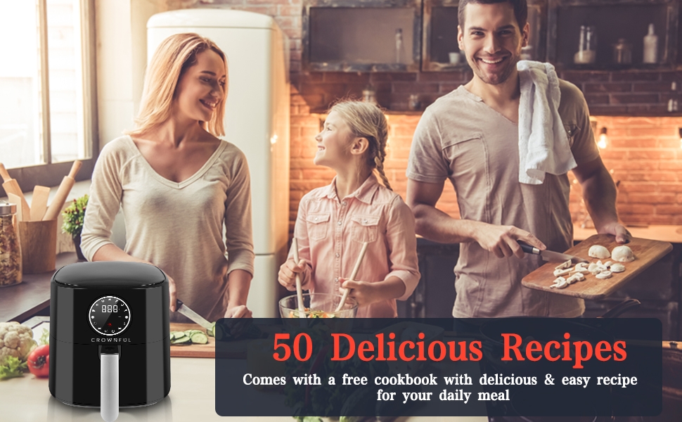 Crownful 4.5L Digital Air Fryer - ‎SB-122