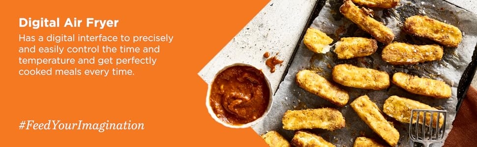 Kenwood 5.5L Digital Air Fryer – HFP50.000BK