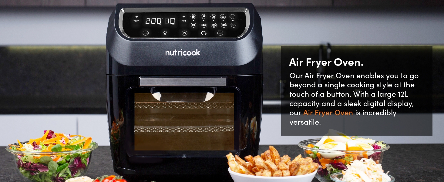 Nutricook 12L Digital Air Fryer Oven - ‎AO112K