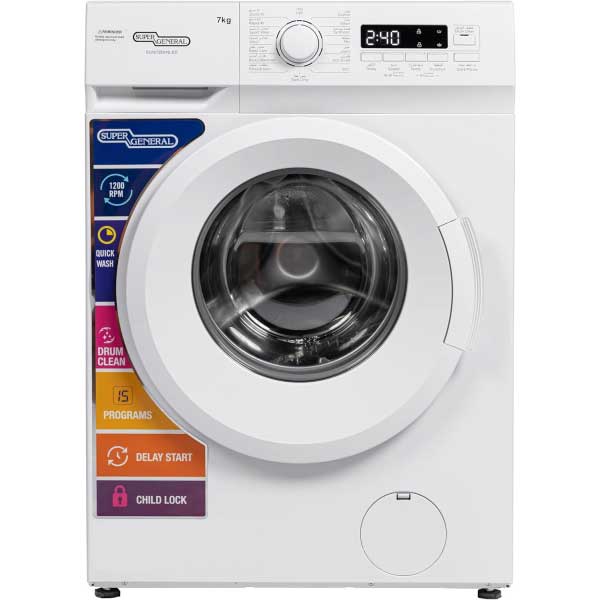 Super General 7kg Front Load Washing Machine
