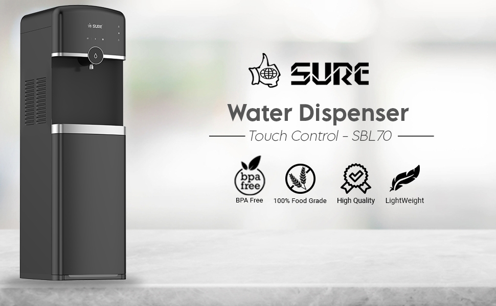 Water Dispenser, Sure, Touch control, Light weight