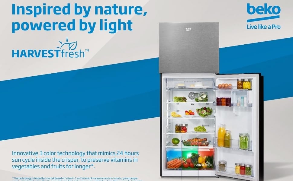 Beko 409L Top Mount Refrigerator - RDNT401XS