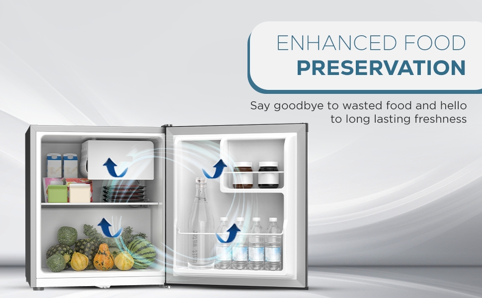 Krome 60L Single Door Compact Refrigerator - ‎KR-RDC60H