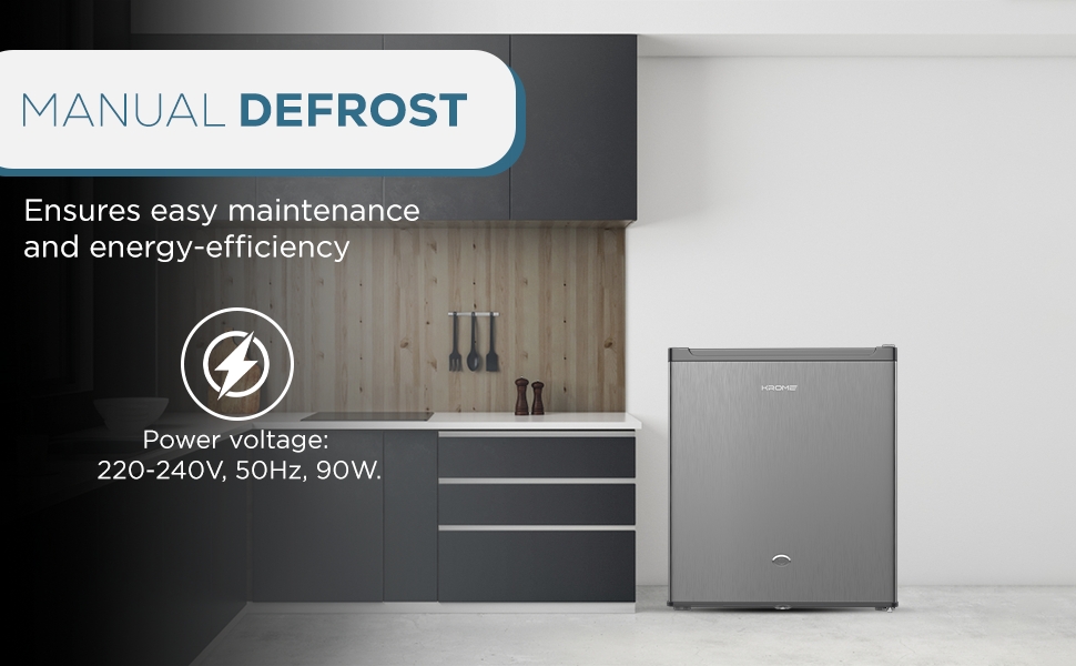 Krome 60L Single Door Compact Refrigerator - ‎KR-RDC60H