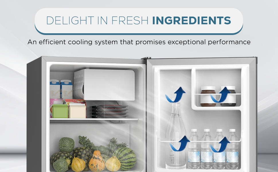 Krome 60L Single Door Compact Refrigerator - ‎KR-RDC60H