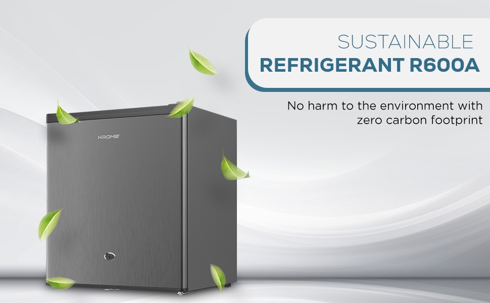 Krome 60L Single Door Compact Refrigerator - ‎KR-RDC60H