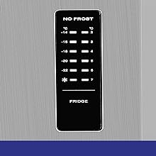 Super-General No-Frost Refrigerator-Freezer Fridge-Freezer Stainless-Steel Side-by-Side