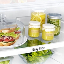 Easy to find and reach food at the back