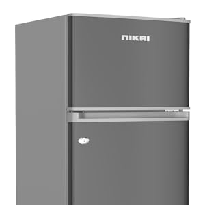 Nikai 135L Small Double Door Mini Refrigerator