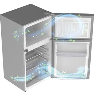 Nikai 135L Small Double Door Mini Refrigerator