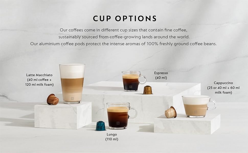  Nespresso Inissia Black Coffee Machine – International Version